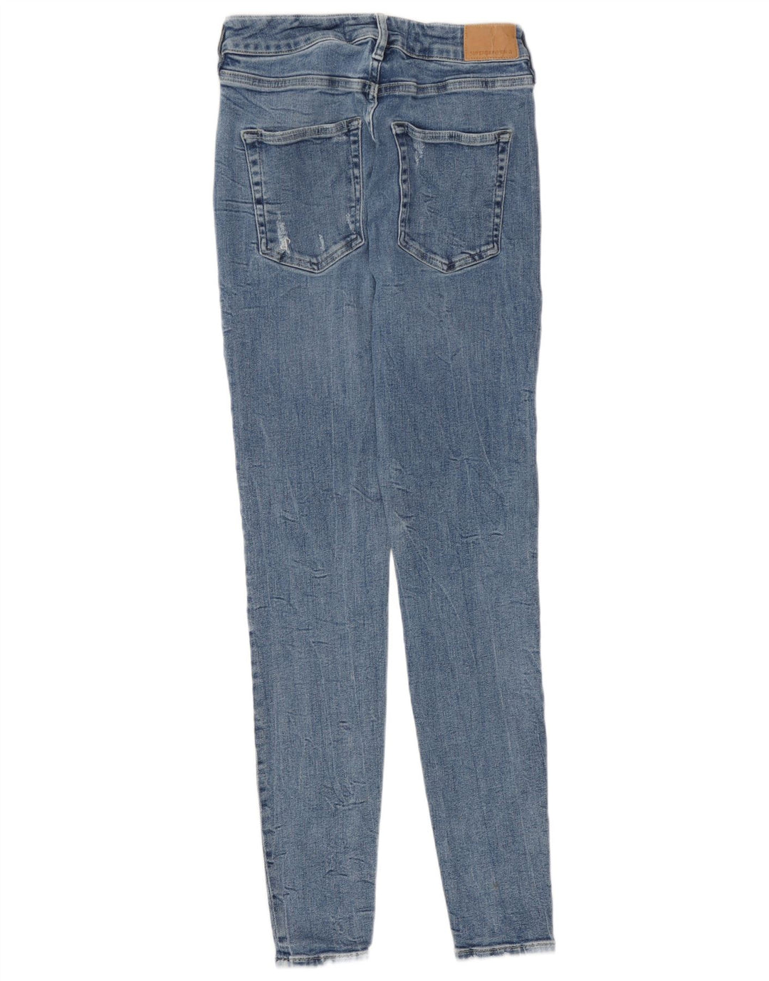 Damskie jeansy rurkowe Superdry w trudnej sytuacji W30 L29 niebieskie