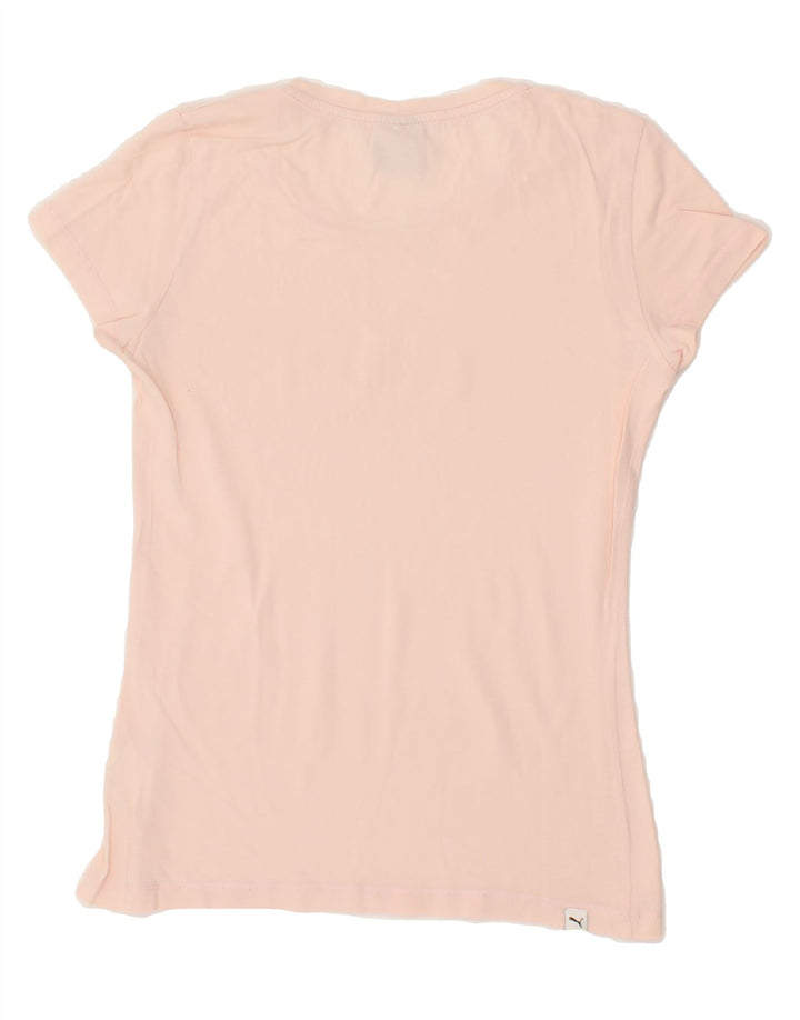 PUMA Womens Graphic T-Shirt Top UK 8 Small Pink Vintage Puma and Second-Hand Puma from Messina Hembry 
