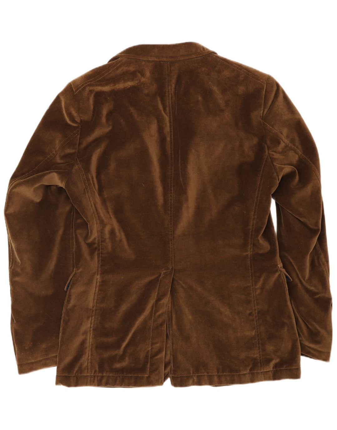 Męska marynarka Joop zapinana na 2 guziki, aksamitna IT 46, mała, brązowa, bawełniana