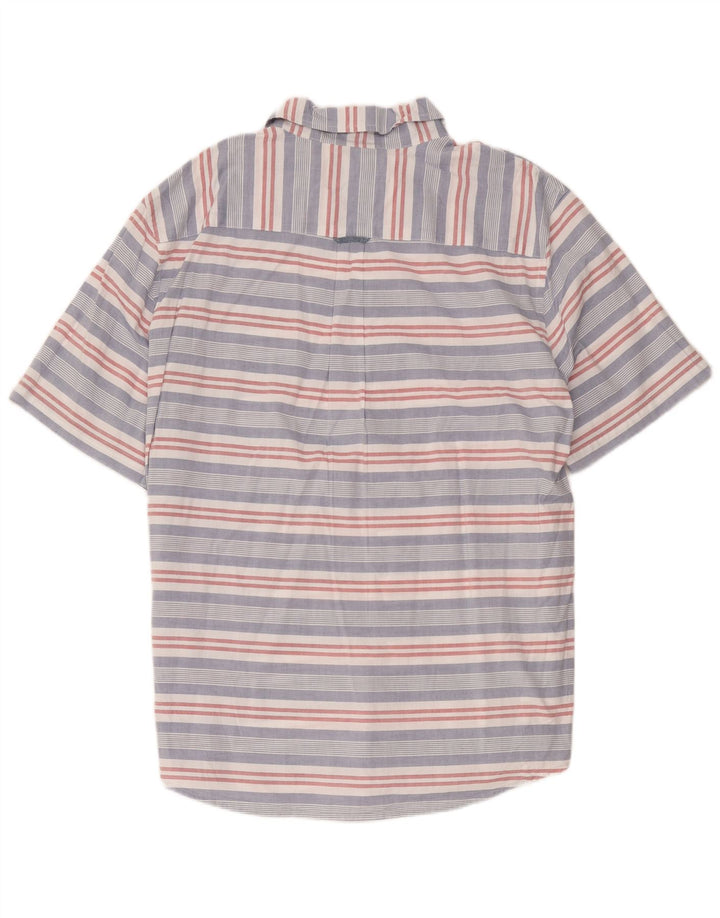 Męska koszula z krótkim rękawem Chaps 2XL, wielokolorowa, bawełniana w paski