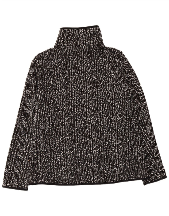 Damska kurtka dresowa JACK WOLFSKIN UK 14/16, duża, czarna, w jodełkę