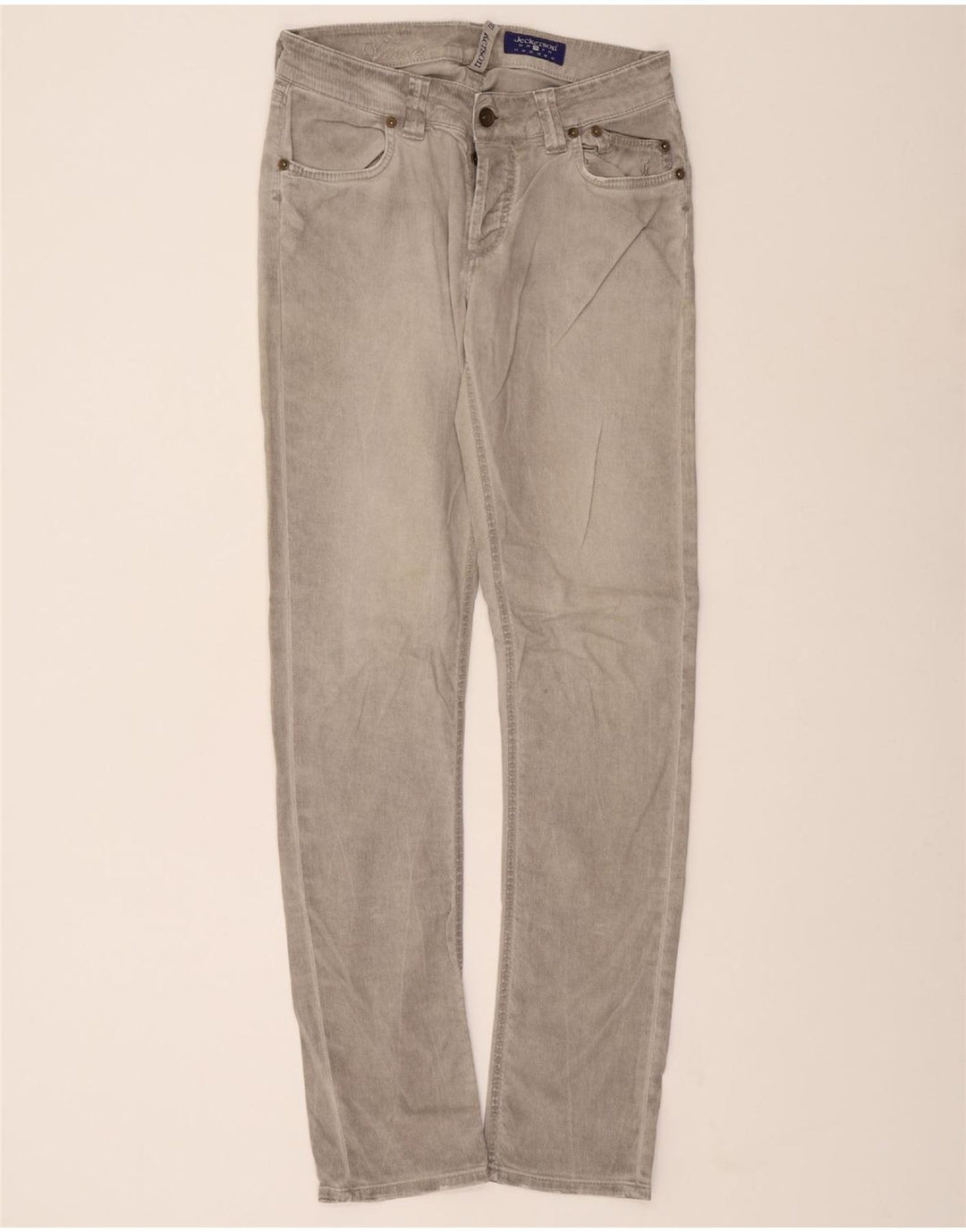 JECKERSON Womens Slim Jeans W30 L33 Grey Cotton Vintage Jeckerson and Second-Hand Jeckerson from Messina Hembry 