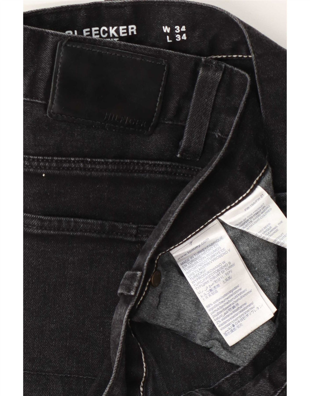 Wrangler Męskie Bleecker Slim Jeans W34 L34 Szara bawełna