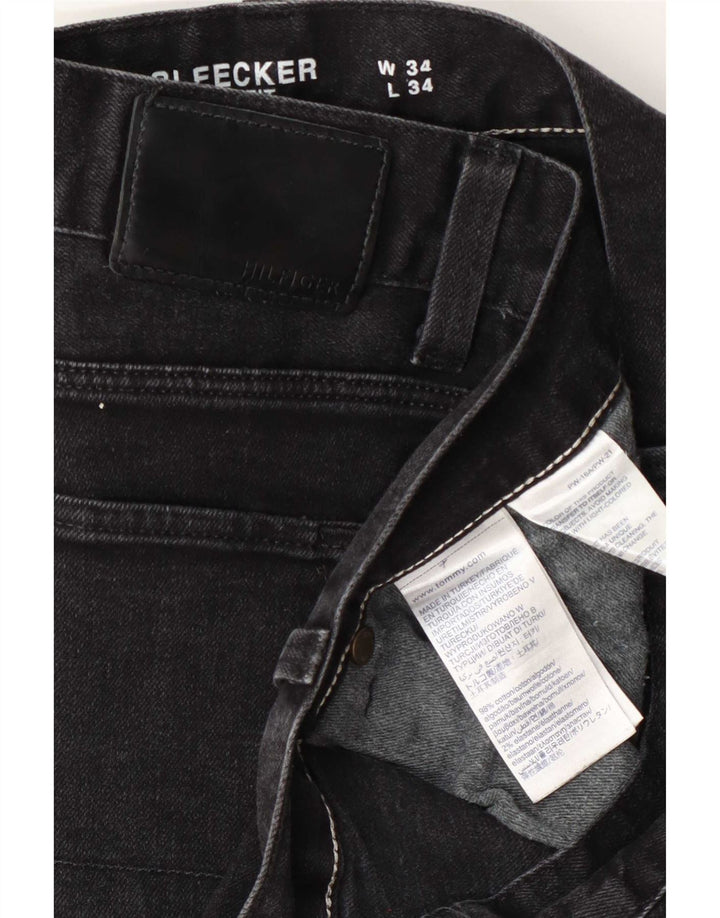 Wrangler Męskie Bleecker Slim Jeans W34 L34 Szara bawełna