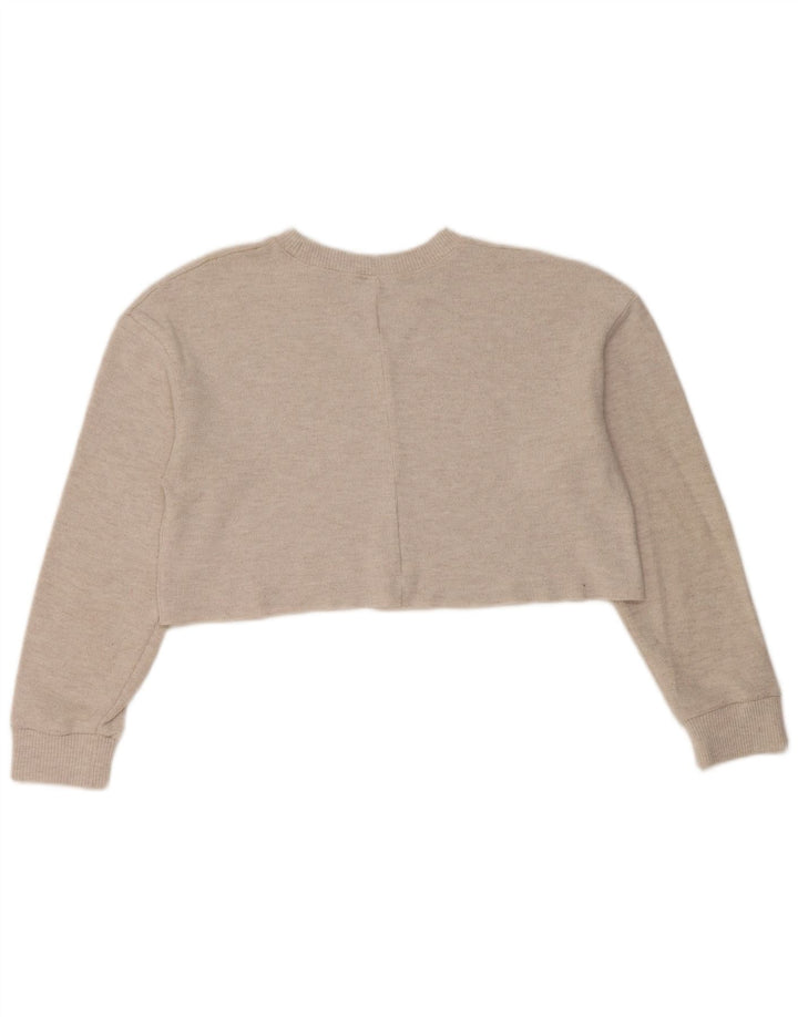 Bluza damska Zara Crop Oversize Sweter UK 10 Small Grey