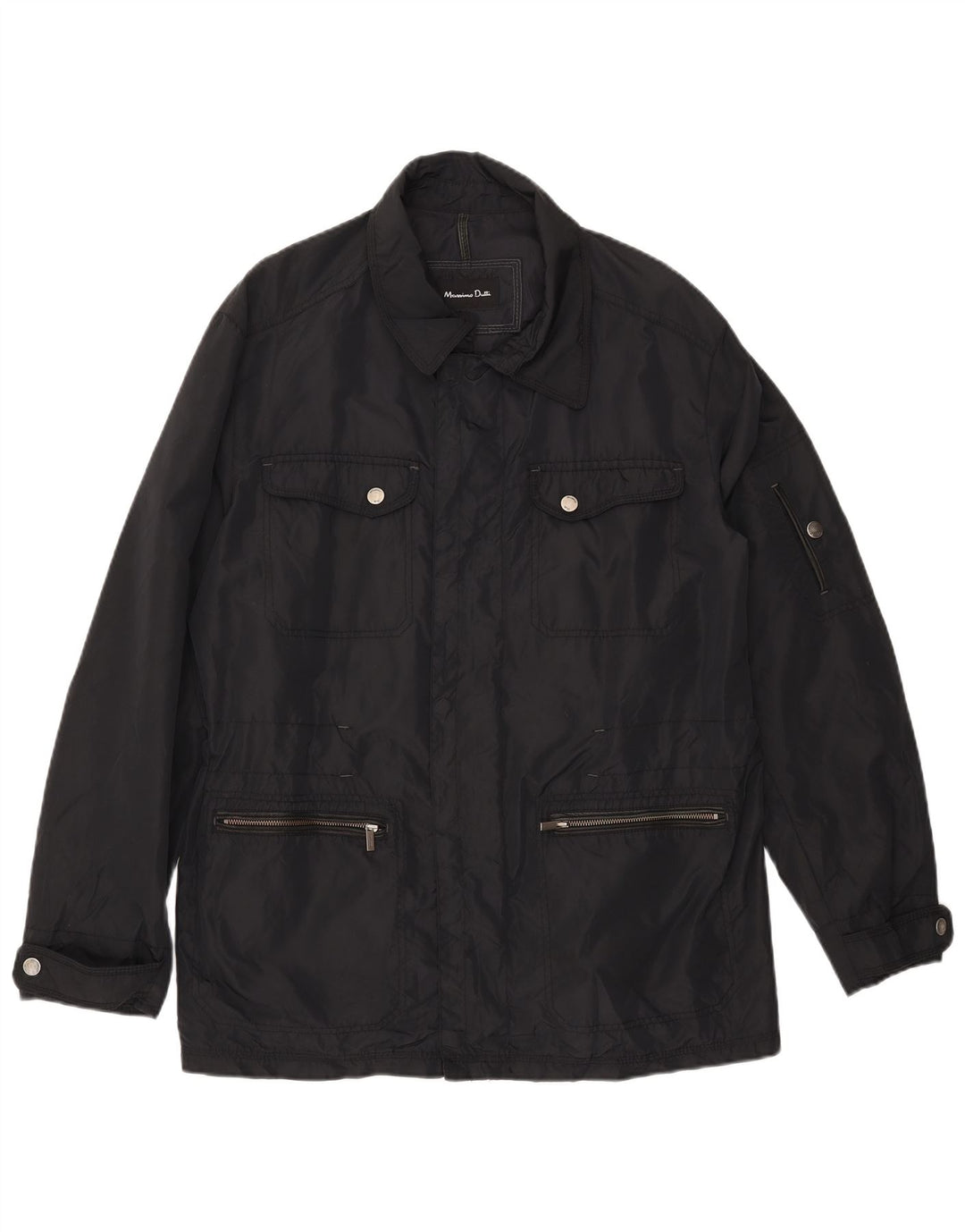 Kurtka męska MASSIMO DUTTI UK 42 XL, czarna, nylonowa