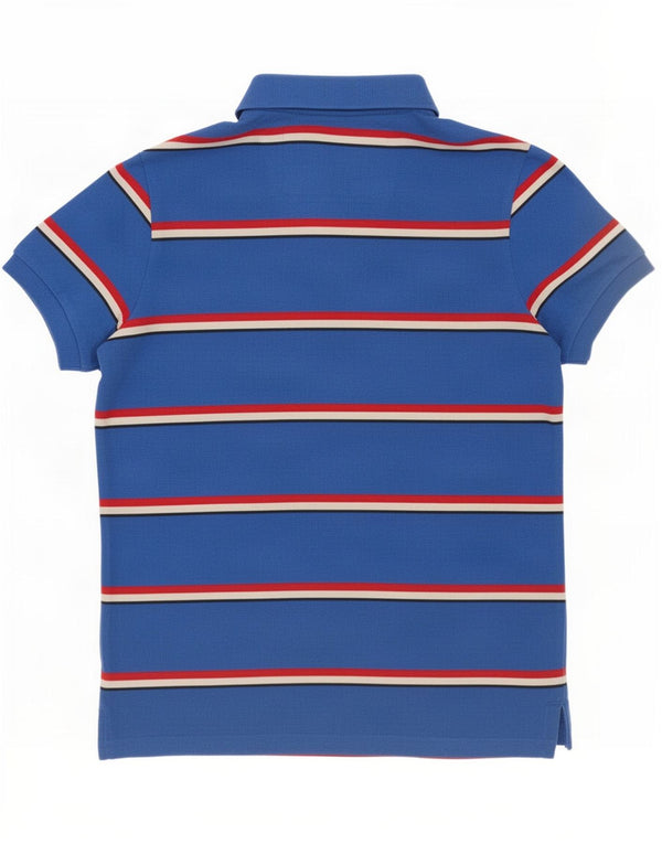 Męska koszulka polo Superdry, duża, niebieska, bawełniana w paski