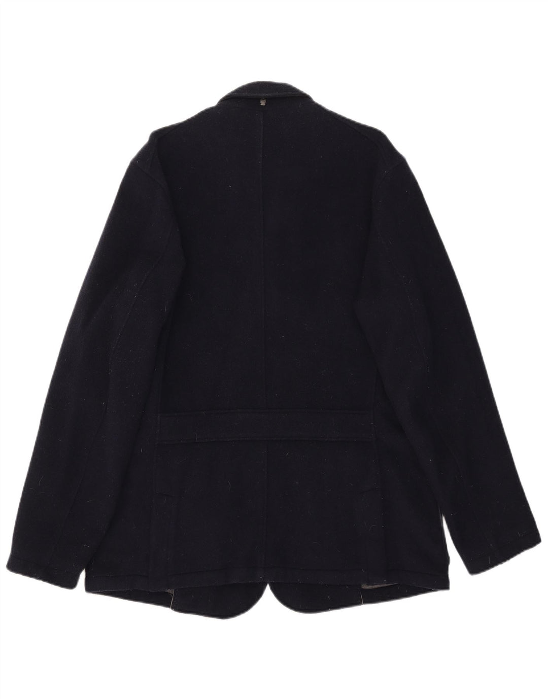 Męska marynarka zapinana na 4 guziki Massimo Dutti UK 42 XL Granatowa wełna