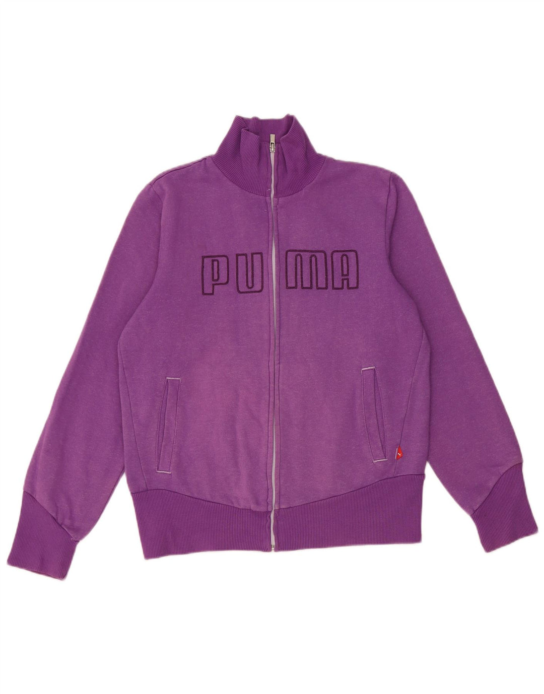 Damska kurtka dresowa PUMA Crop Graphic UK 14 średni fiolet