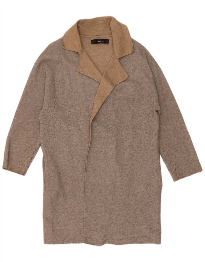 Damski płaszcz oversize Zara UK 10 Small Grey Flecked