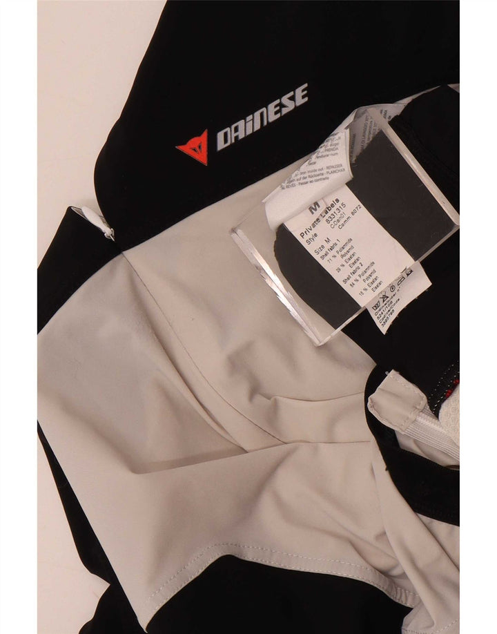 Męska koszulka męska Dainese z krótkim rękawem i zamkiem błyskawicznym, w kolorze średniej czerni