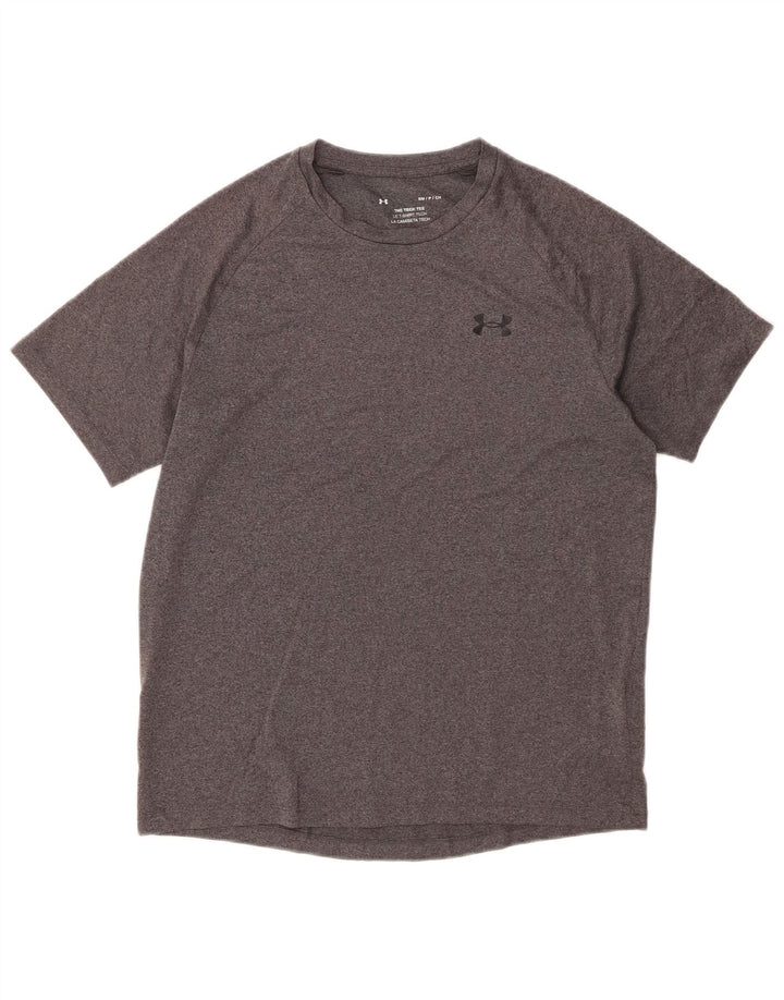 Męski t-shirt Under Armour, mały, szary, poliestrowy