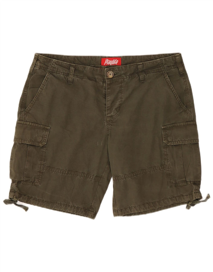 Damskie spodenki cargo Playlife IT 44 Medium W32 Khaki