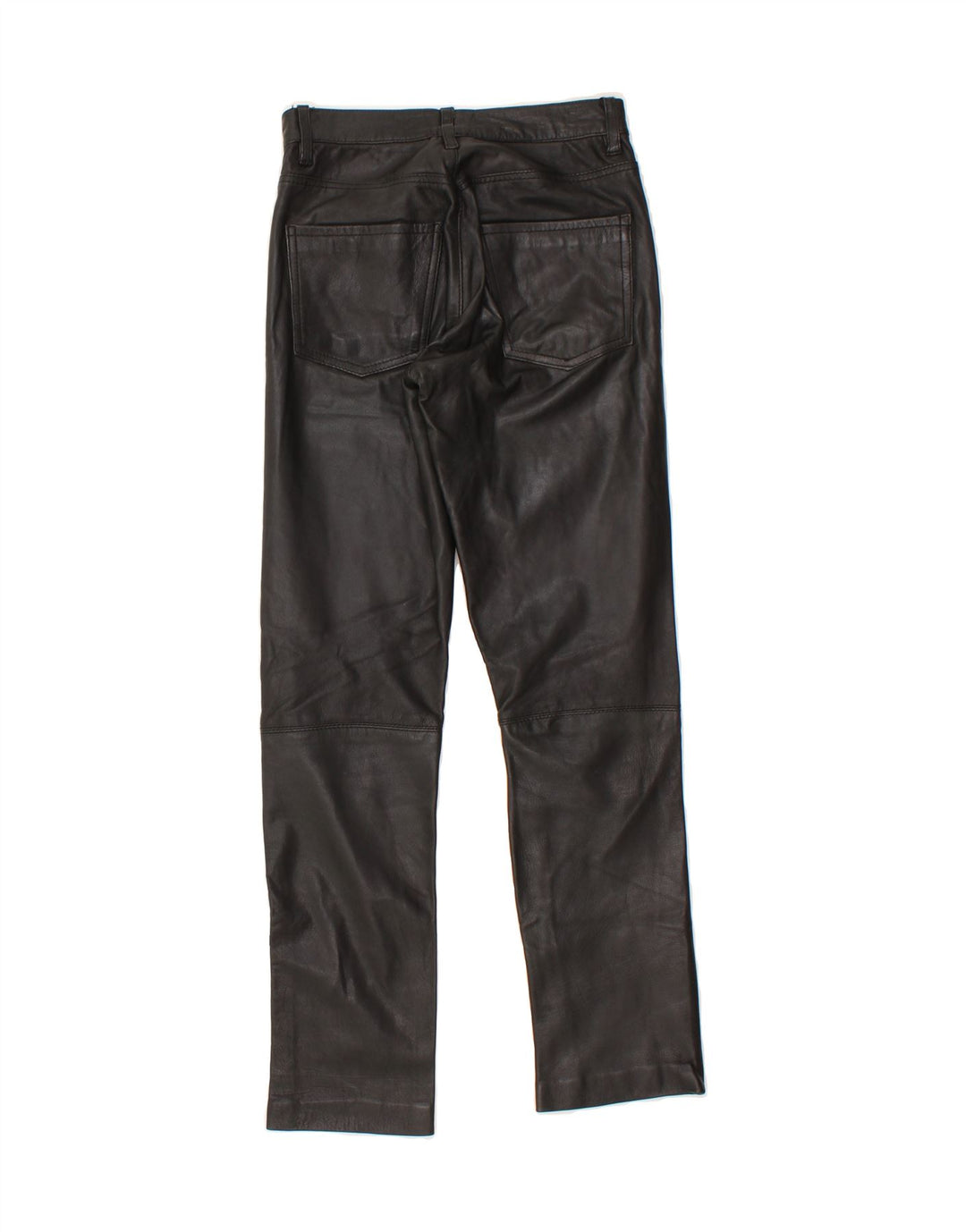 IMPULS Womens Leather Trousers Small W28 L30 Black Leather Vintage Impuls and Second-Hand Impuls from Messina Hembry 
