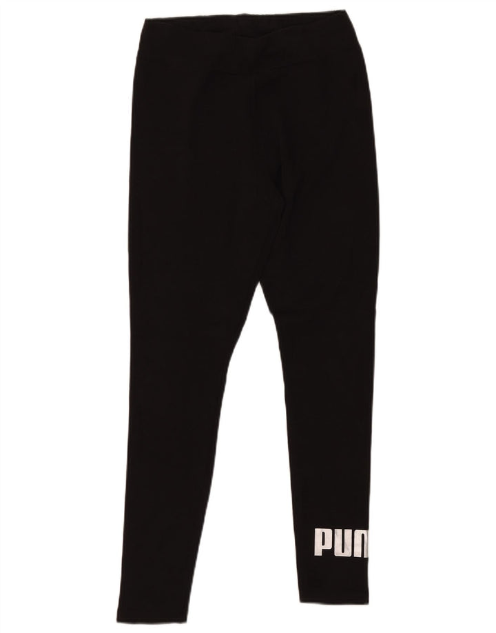 Damskie legginsy PUMA z grafiką UK 12, średnie czarne, syntetyczne