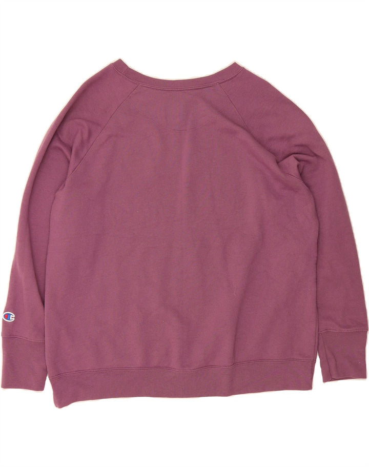 CHAMPION Womens Graphic Sweatshirt Jumper UK 18 XL Pink Polyester Vintage Champion and Second-Hand Champion from Messina Hembry 