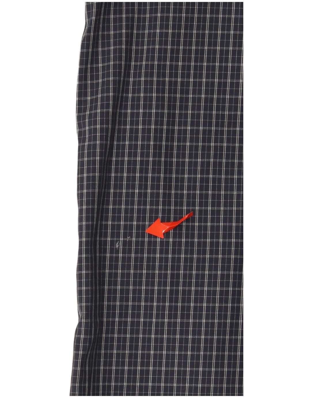 EDDIE BAUER Męska koszula o swobodnym kroju, duża, granatowa, bawełniana w kratę