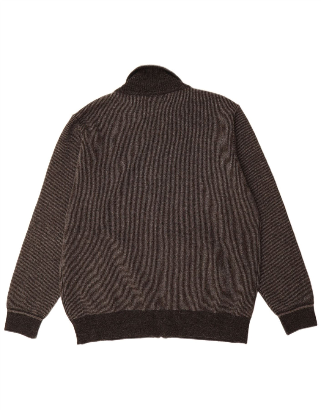 Sweter męski w stylu vintage, duży, szary, z blokami kolorów