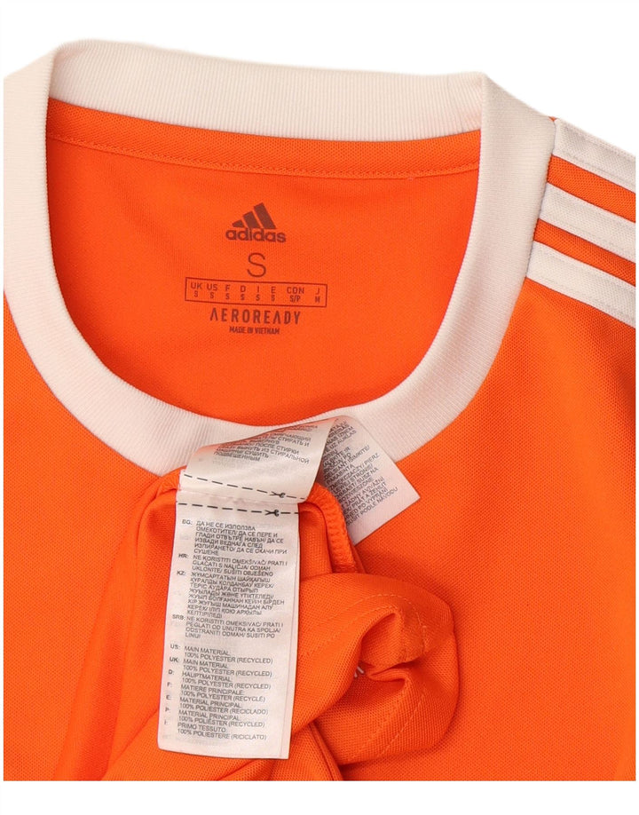 Męska koszulka Adidas Aeroready Top, mała, pomarańczowa, poliestrowa