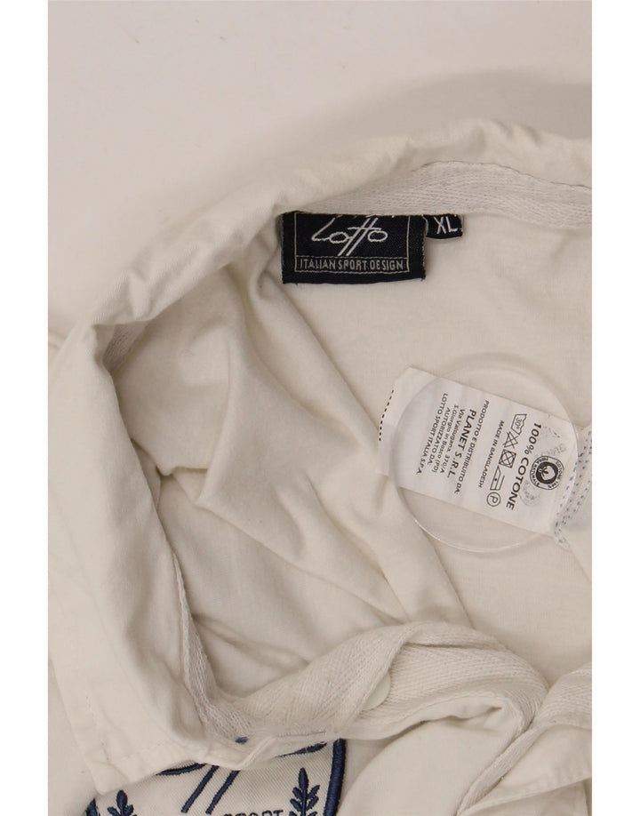 Męska koszulka polo LOTTO XL, bawełniana w białe paski