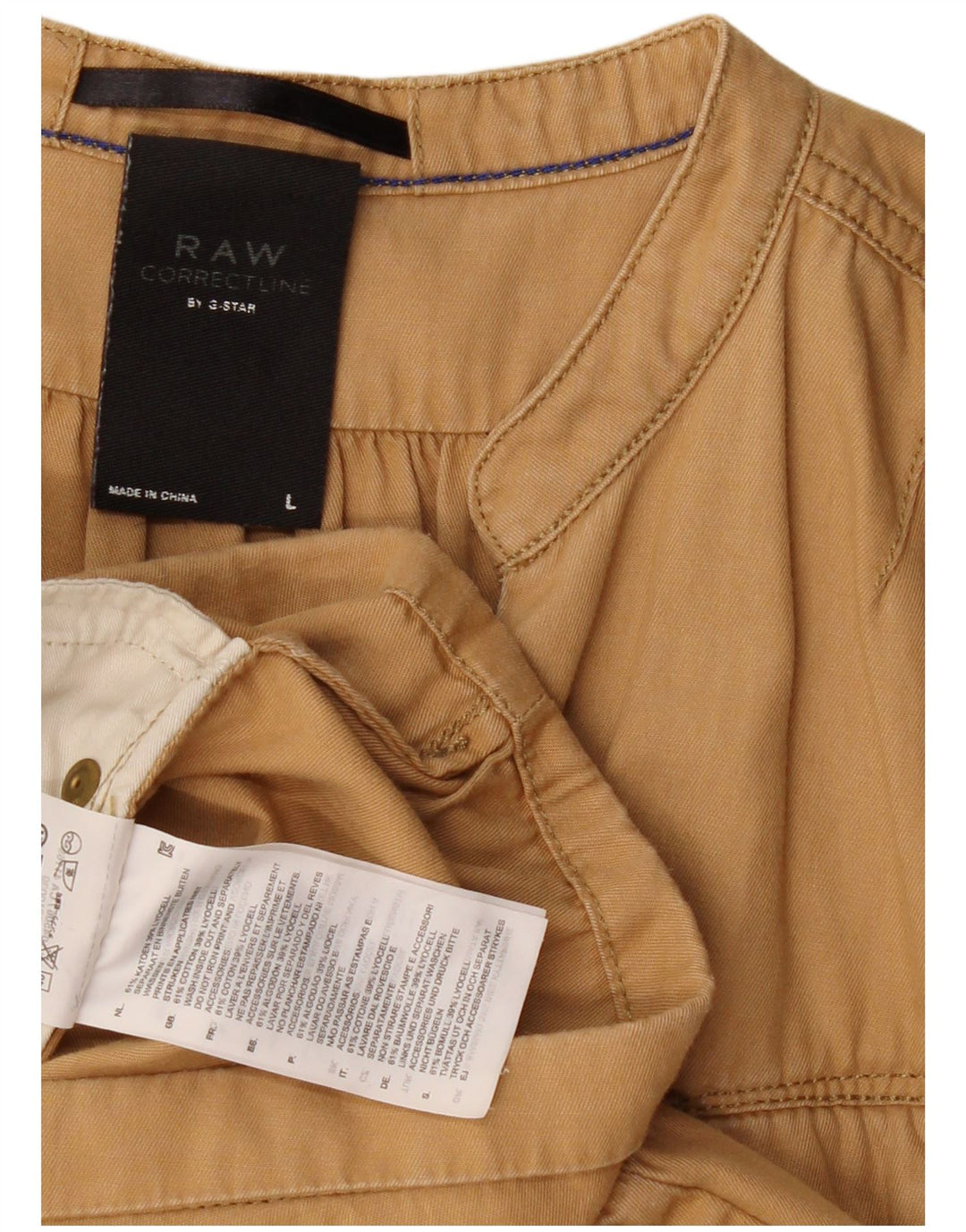 Kombinezon damski G-Star UK 14, duży, beżowy, bawełniany