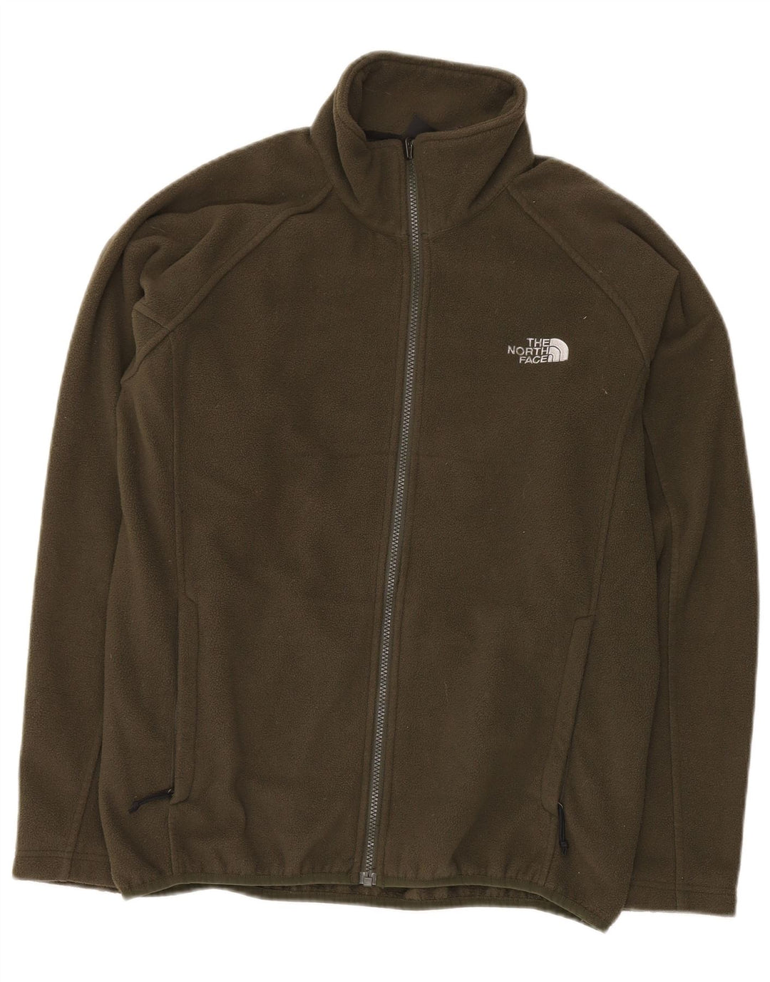 Męska kurtka polarowa THE NORTH FACE UK 36, mała, khaki, poliester