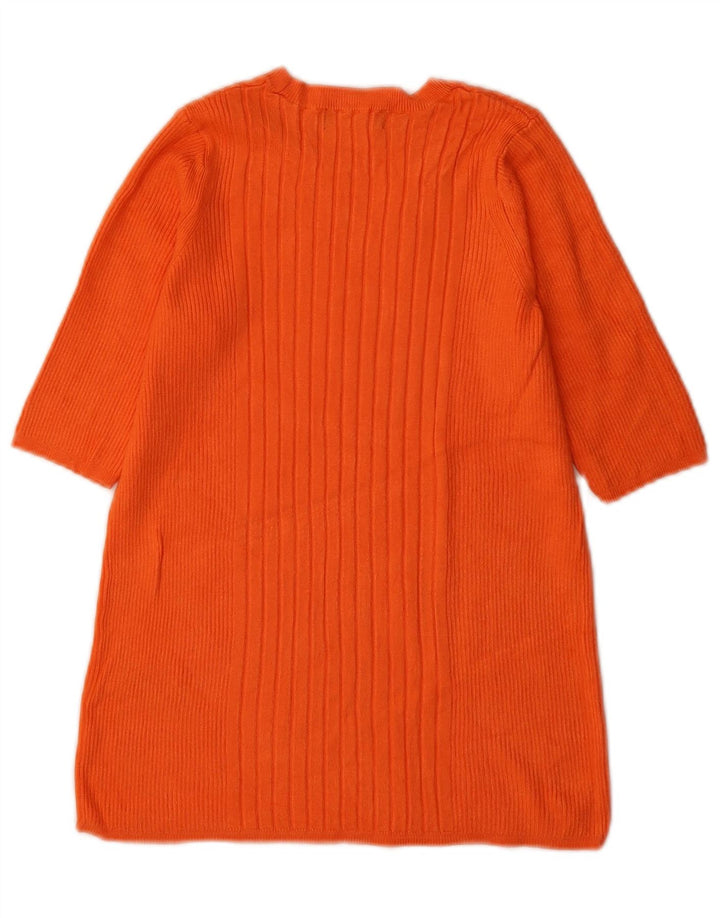 Marks & Spencer Damski sweter z dekoltem w łódkę, UK 12, średni pomarańczowy