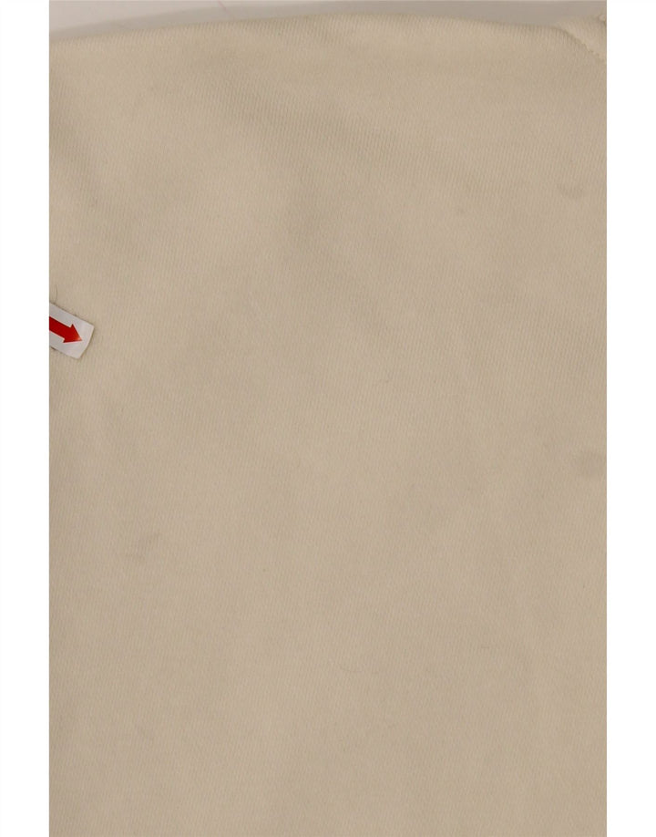 Męska bluza REEBOK o luźnym kroju i zapinanym na zamek, średniej wielkości złamanej bieli, bawełniana