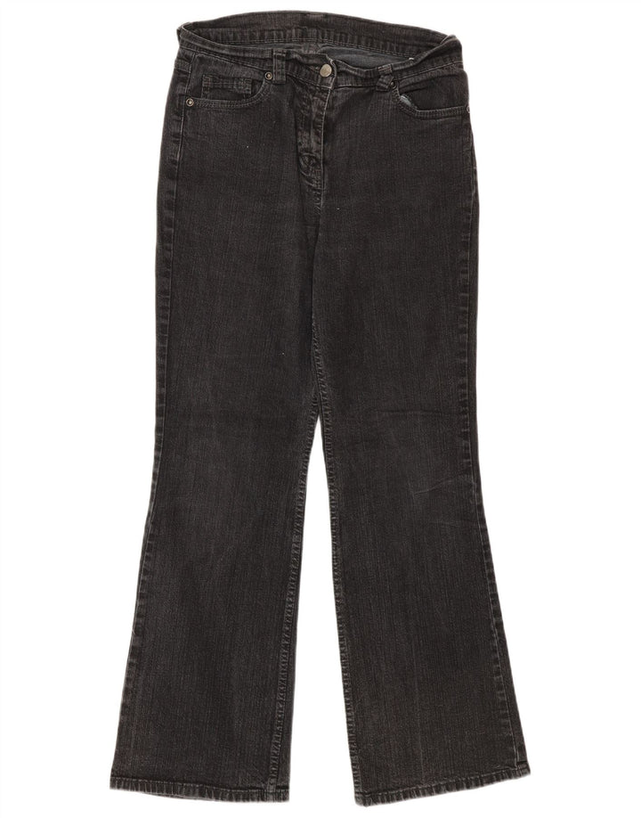 Marks & Spencer Damskie jeansy Bootcut UK 10 Small W27 L29 Czarna bawełna