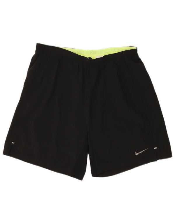 Damskie spodenki sportowe Nike Dri Fit UK 14, duże, czarne, poliestrowe