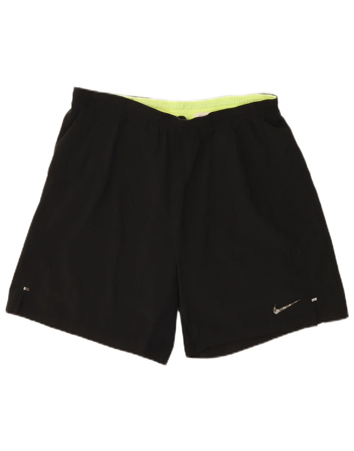 Damskie spodenki sportowe Nike Dri Fit UK 14, duże, czarne, poliestrowe