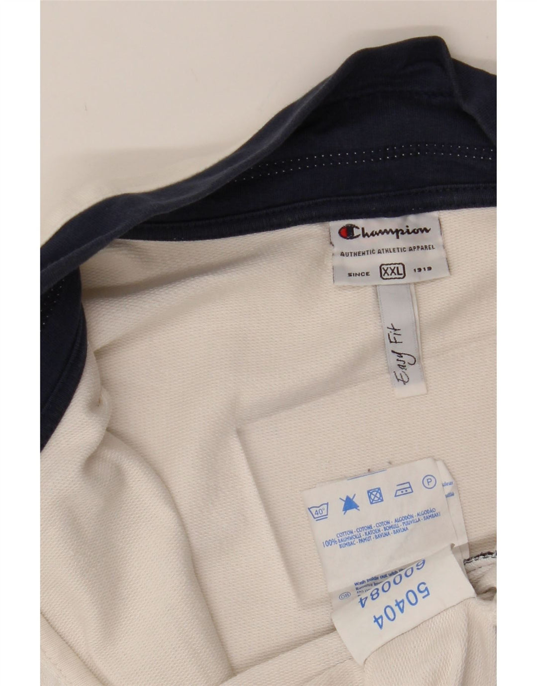 CHAMPION Mens Tracksuit Top Jacket 2XL White Colourblock Cotton Vintage Champion and Second-Hand Champion from Messina Hembry 