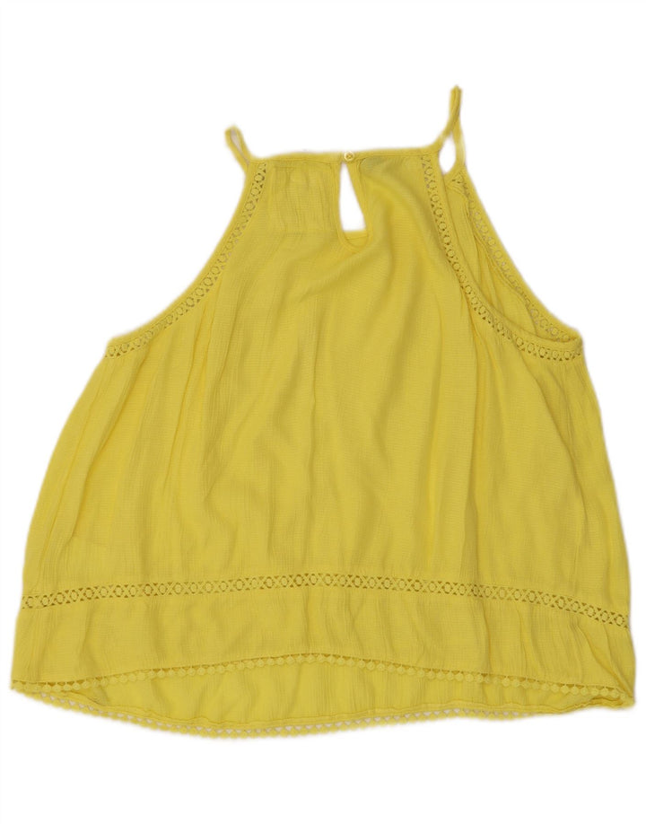 Damski top typu oversize na ramiączkach Superdry UK 10 Small, żółta wiskoza