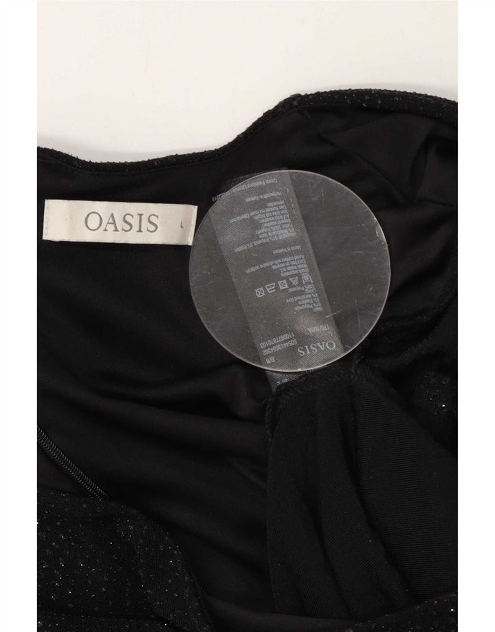 Kombinezon damski Oasis w abstrakcyjny wzór UK 16, duży, czarny nylon