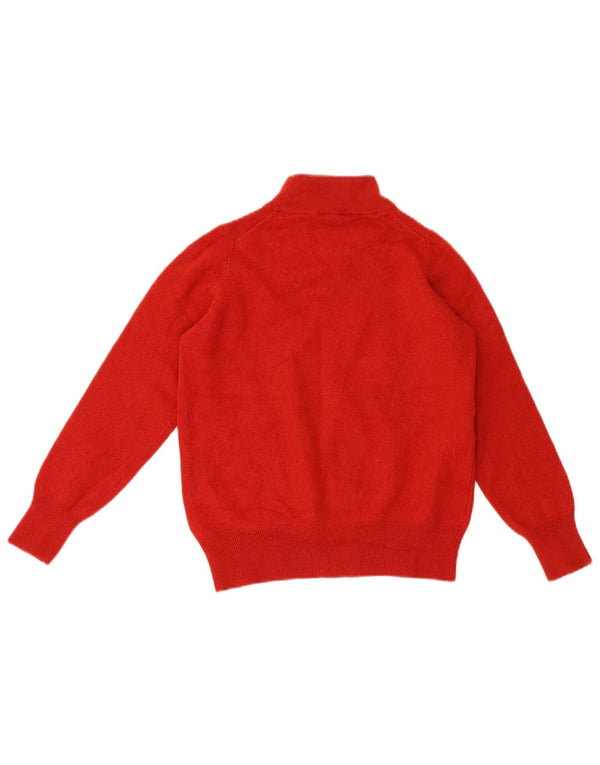 Marks & Spencer Damski sweter z golfem, UK 16, duży czerwony