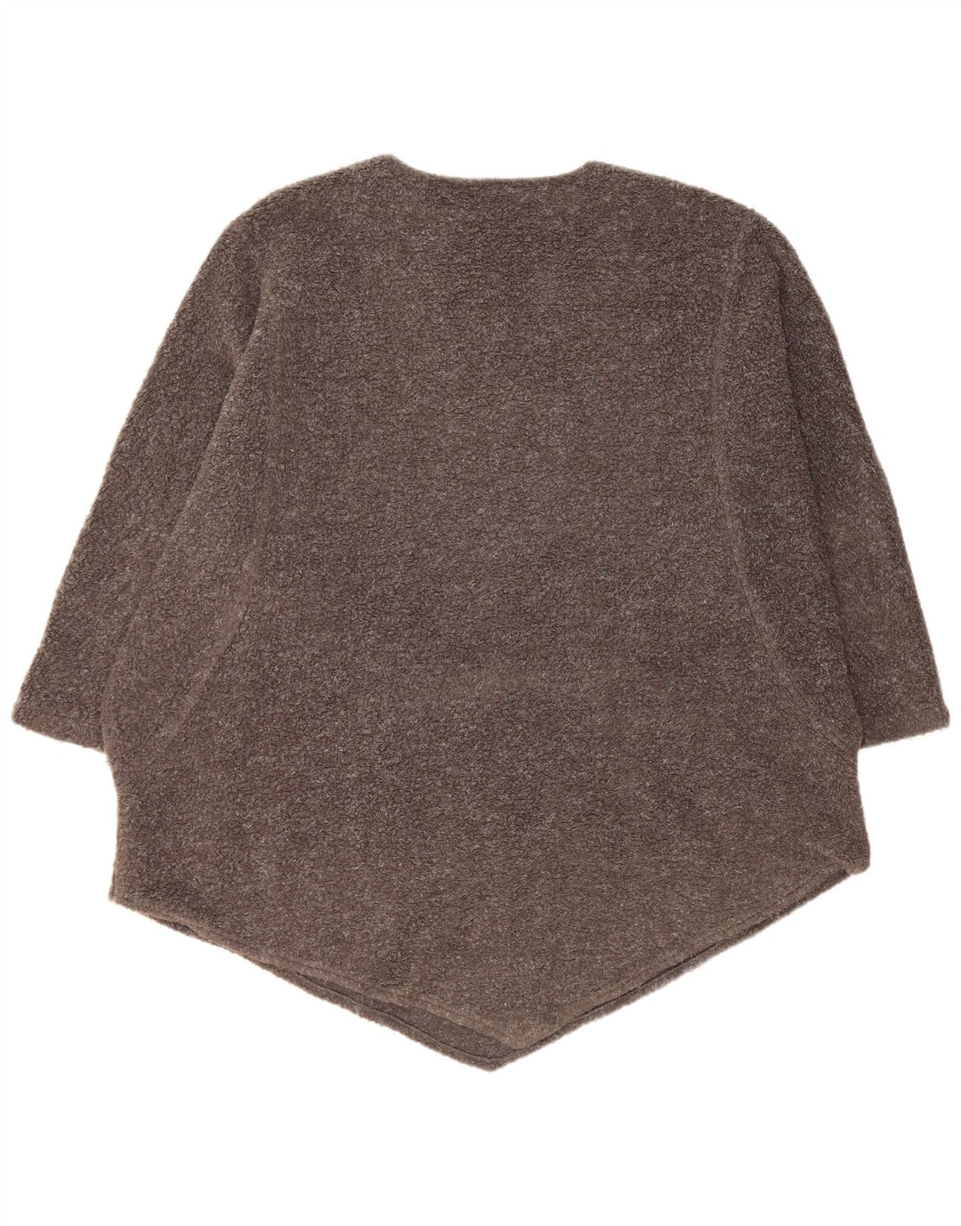 Damski sweter oversize VINTAGE z dekoltem w łódkę UK 14 Średni szary