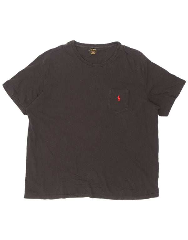 Koszulka męska Polo Ralph Lauren Top 2XL czarna bawełna