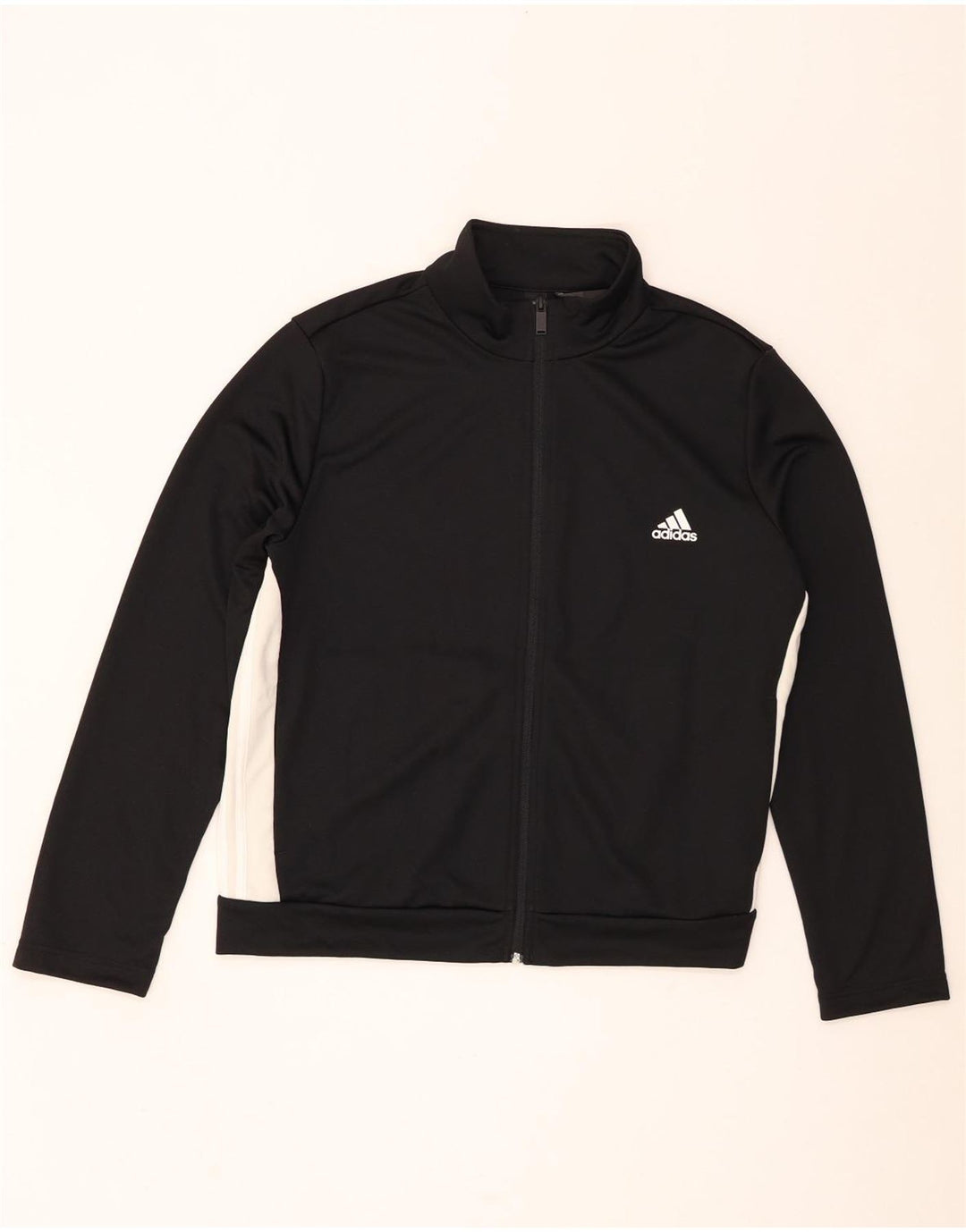 Damska kurtka dresowa Adidas UK 24/26 2XL Czarny poliester z blokami kolorów