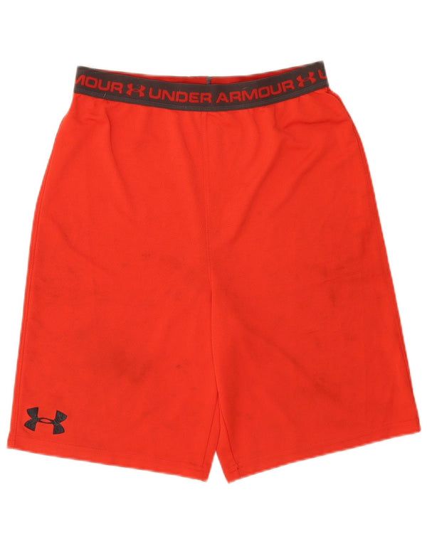 Chłopięce spodenki sportowe Under Armour Heat Gear Graphic 13-14 lat XL, pomarańczowe