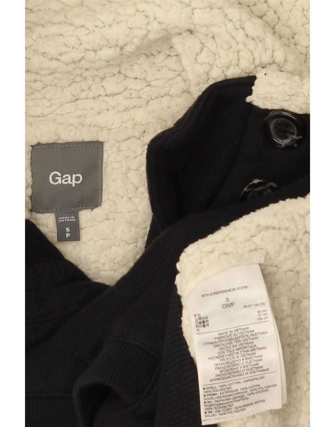Kurtka damska Bomber Sherpa Gap UK 10, mała, granatowa, bawełniana