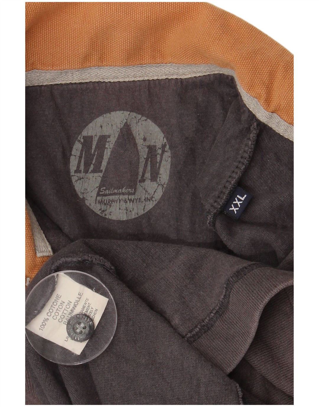 Męska koszulka polo do rugby MURPHY & NYE Sailmakers Graphic 2XL z szarymi blokami kolorów