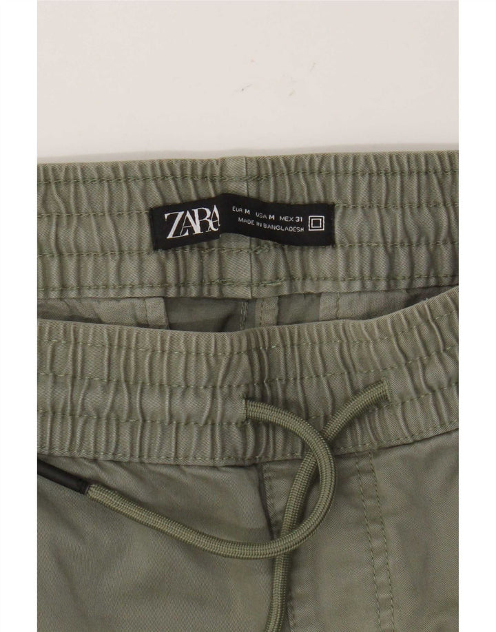 Męskie spodnie chino do biegania Zara, średnie W31 L27 Khaki