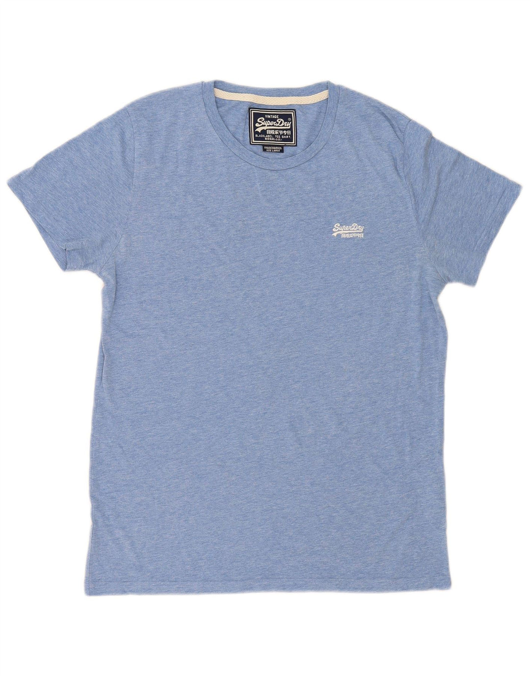 Męski T-shirt Superdry, duży, niebieski, bawełniany w cętki