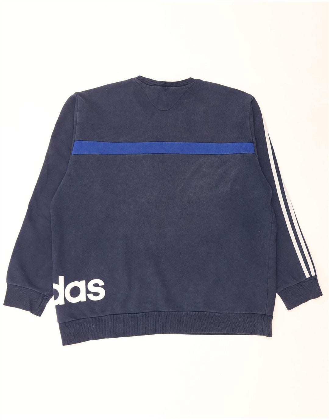 Męska bluza Adidas Graphic Jumper 2XL Granatowa, bawełniana z blokami kolorów