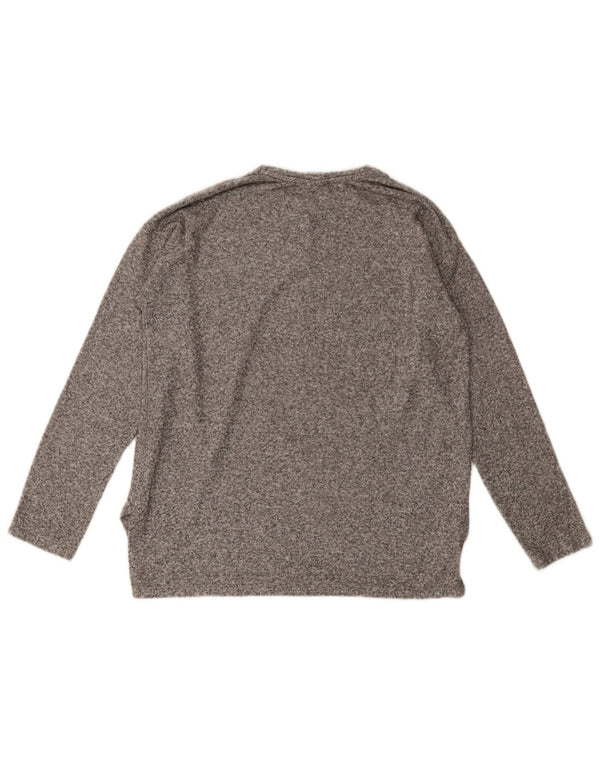 Zara Girls Sweatshirt Jumper 13-14 Years Grey Flecked Viscose