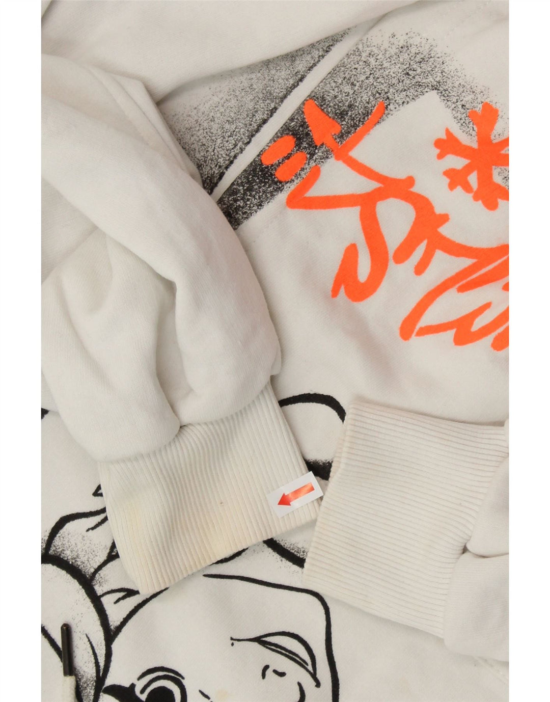 Damski sweter z kapturem ZARA Frozen Graphic UK 10, mały, biały