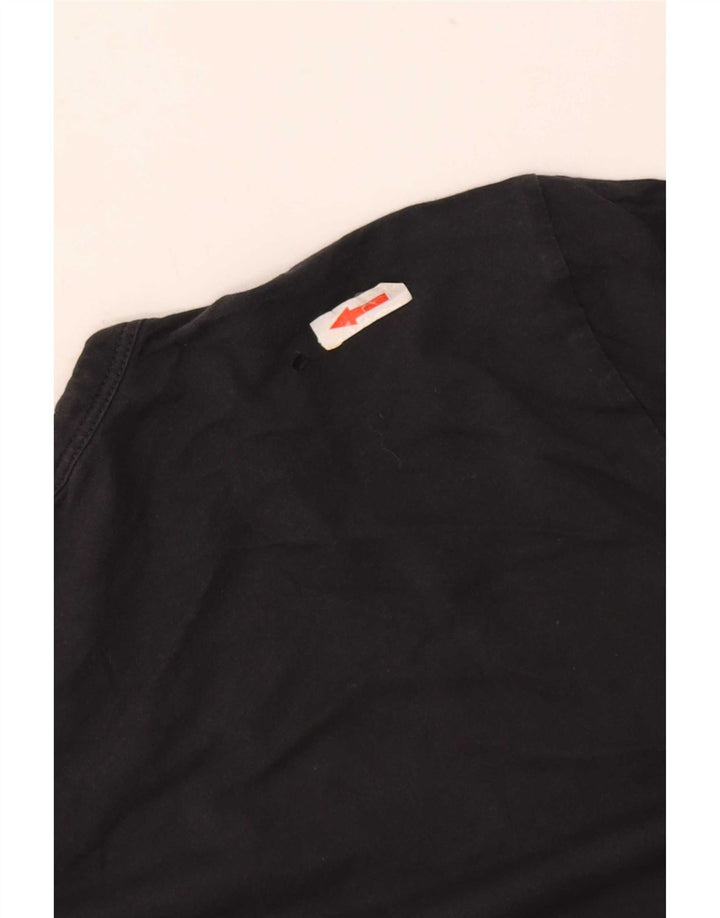 T-shirt męski Hugo Boss, średni czarny, bawełniany