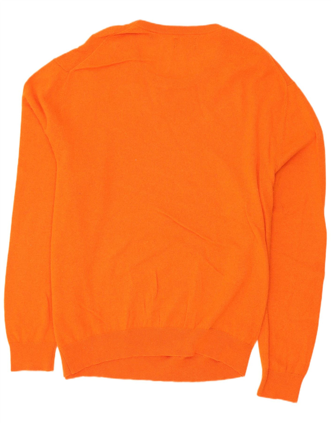 Męski sweter z okrągłym dekoltem Gant 4XL Pomarańczowa wełna owcza