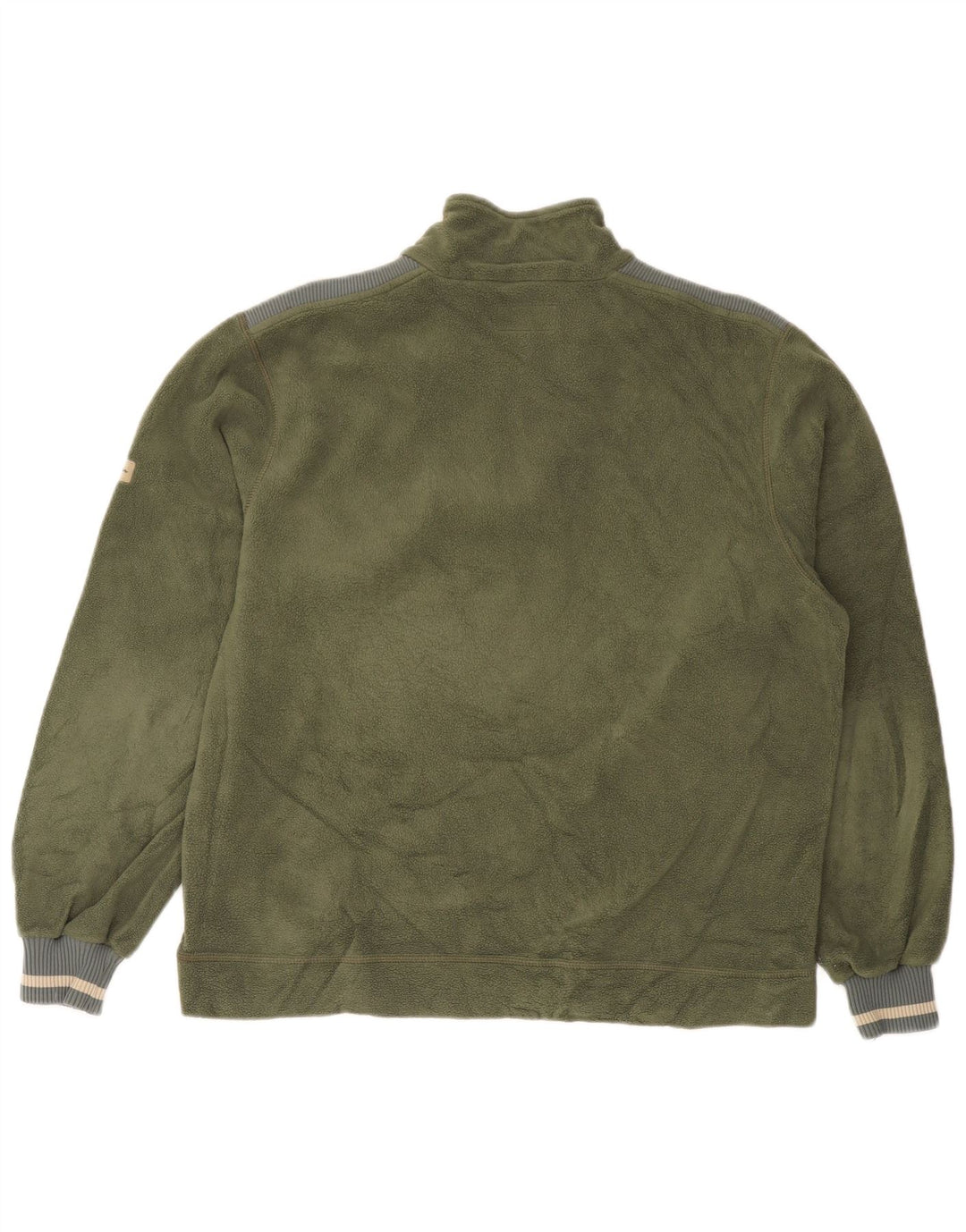 Męski sweter polarowy Champion z zamkiem błyskawicznym, średni poliester w kolorze khaki