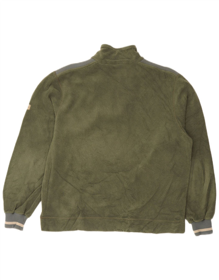 Męski sweter polarowy Champion z zamkiem błyskawicznym, średni poliester w kolorze khaki